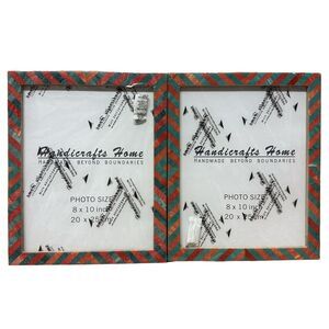 Christmas Picture Frame Candy Cane Collection Holiday Frame Red Green 10x8‎